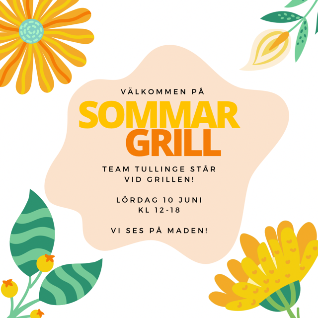 image: Grillning på Maden nu på lördag kl 12-18!