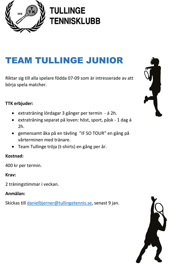 image: Team Tullinge Junior!